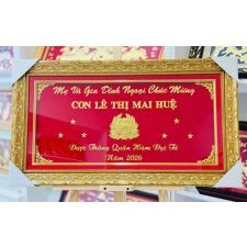 Khánh vàng chúc mừng thăng quân hàm Đại tá - KVYC00028