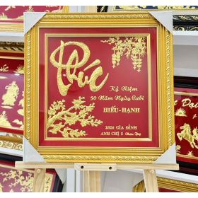Khánh vàng chữ Phúc kỷ niệm ngày cưới - KVYC00007
