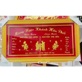 Khánh vàng kỷ niệm hôn phối tặng bố mẹ - KVYC00026
